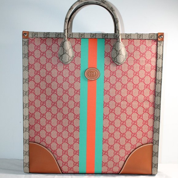 NWT Gucci X Dans LaVert Tote Interlocking GG Supreme Shoulder Bag Web 723885 - Picture 1 of 13